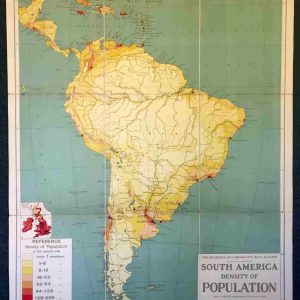 Map, Density of Population: South America