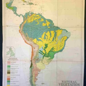 Map, Natural Vegetation: South America