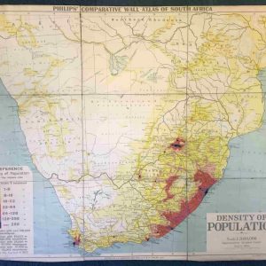 Map, Density of Population: South Africa