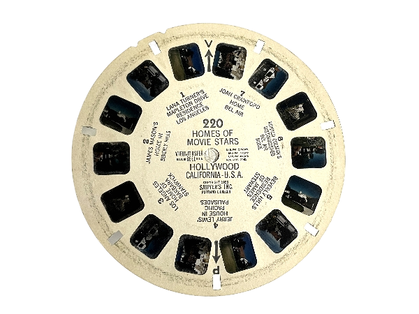 View-Master Reel "Homes Of Movie Stars"