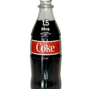 1.5L Sealed Coca-Cola Glass Bottle