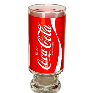 Medium 1980's Coca-Cola Pedastal Drinking Glass