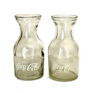 Set Of Two Vintage Coca-Cola Carafes
